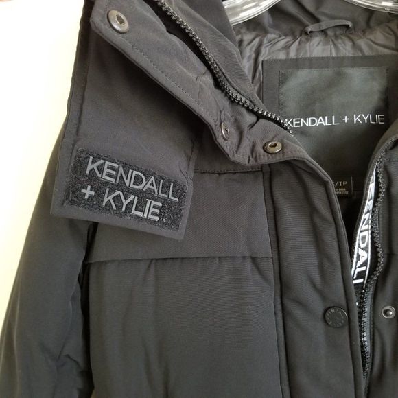 𝅺Kendall & Kylie Hooded Winter Coat Size XS Bust 36 - Picture 6 of 12